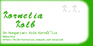 kornelia kolb business card
